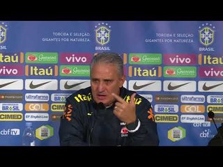 Seleção Brasileira: coletiva de imprensa com Willian e Tite - 09/11/2017