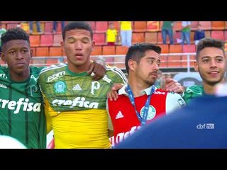 Capitão do Palmeiras na final, Alanzinho comemora título da Copa do Brasil Sub-17 2017