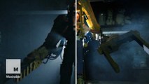 This homemade 'Aliens' power loader scene plays exactly like the original