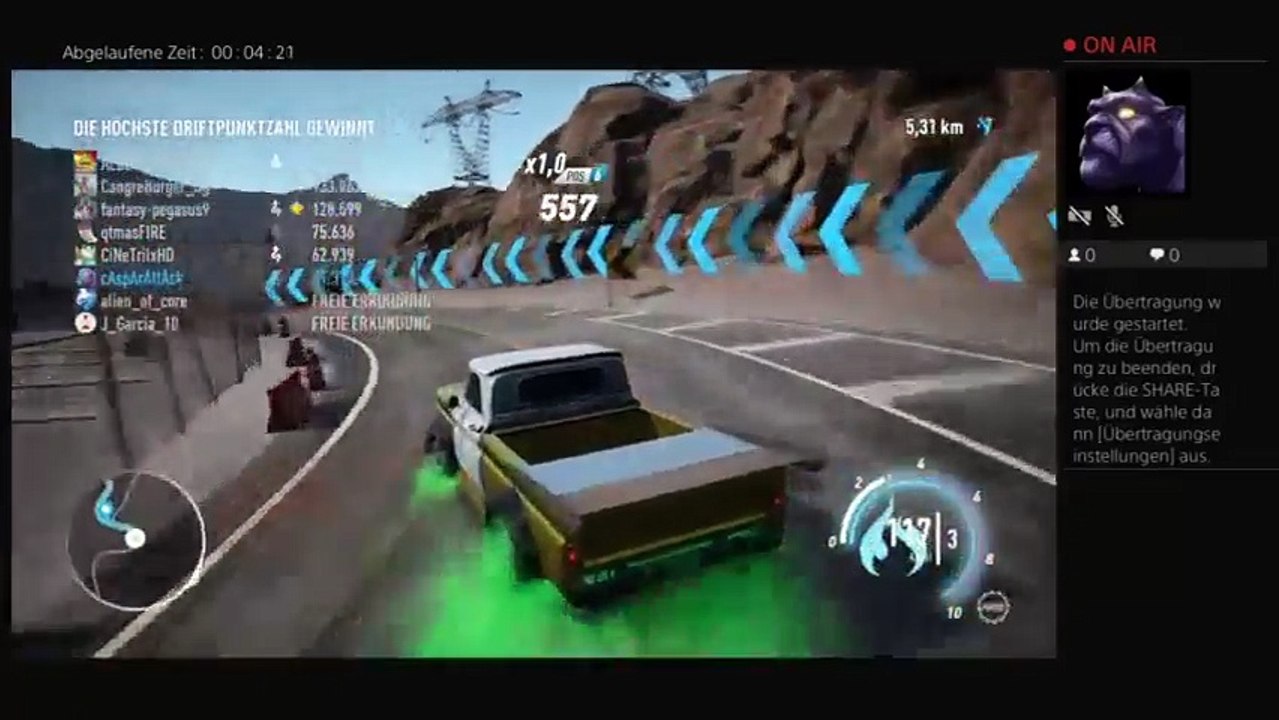 Ps4-live-Übertragung von casparattack