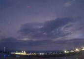 Timelapse Show Storm Clouds Rolling Over Broome International Airport