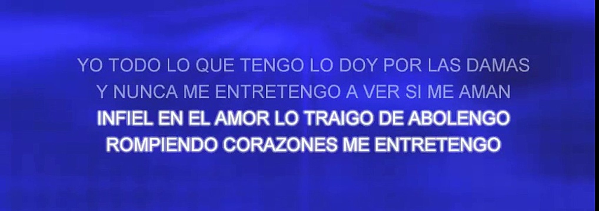 BOHEMIO DE AFICION - VICENTE FERNANDEZ - KARAOKE - PISTA Y LETRA