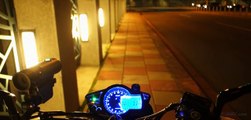 Motorcycle 4 LED Dual Lights on the Road