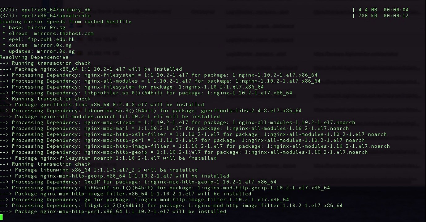 web server installation