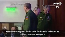 Putin urges Russian nuclear weapons boost[2]