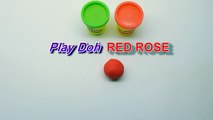 Play Doh ROSE How to make the Best PlayDoh Red Rose easy
