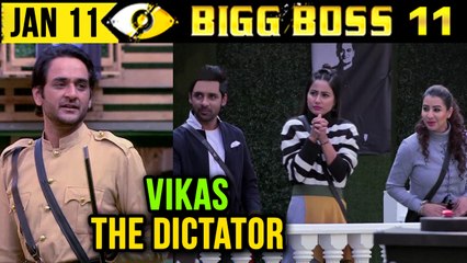Vikas Gupta Becomes DICTATOR In The House | Bigg Boss 11 Day 102 | 11th January 2018 Episode Update