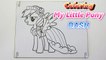 My little Pony RAINBOW DASH Coloring Pages MLP Speed Colour