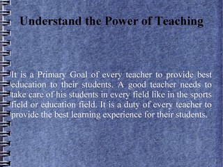 Paul J. Caletka : Identify the talents of Students