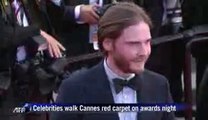 Celebrities walk Cannes red carpet on awards night