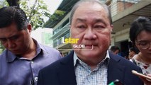 Businessman Manuel V. Pangilinan reacts to the implementation of the Train Law