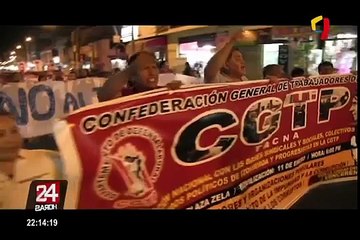 Ex candidata presidencial Verónika Mendoza marchó contra indulto a Fujimori