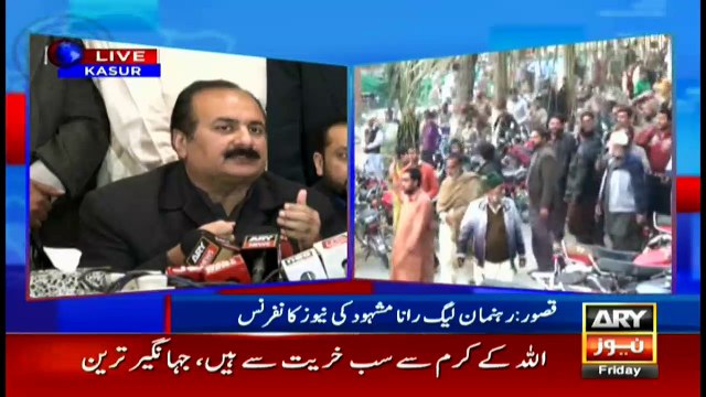 Kasur incident's culprits should arrested and punished severely, Rana Mashood