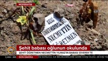 Şehit babası oğlunun adının verildiği okulda