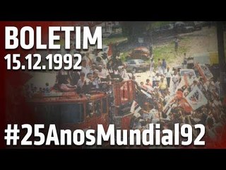 O dia que o Tricolor parou São Paulo! - Boletim 15.12.1992 #25AnosMundial92 | SPFCTV
