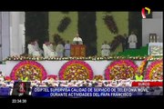 Osiptel supervisa calidad de servicio en las Palmas por misa del Papa Francisco