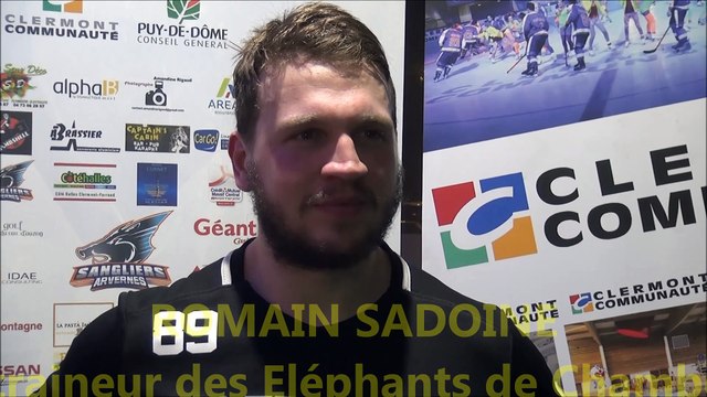Hockey D2 - 2018-01-06 Interview Romain Sadoine Coach des Eléphants de Chambéry