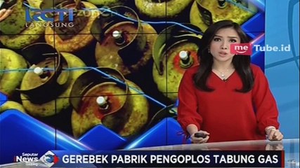 4 Ribu Tabung Gas Disita dari Pabrik Pengoplos di Tangerang