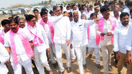 హరీష్ రావు @ జయశంకర్ భూపాలపల్లి : SRSP మరమ్మత్తు పనులకు శంకుస్థాపన