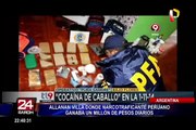 Argentina: allanan villa donde narcotraficante peruano ganaba 1 millón de pesos diarios