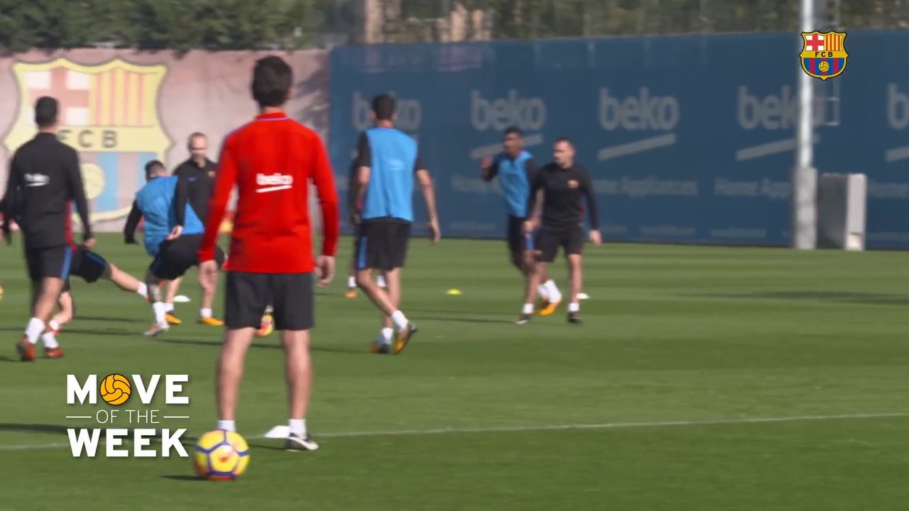 Lionel Messi détruit Rakitic à l'entraînement !