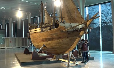 Perahu Legendaris Padewakang Dipamerkan di Ajang Europalia