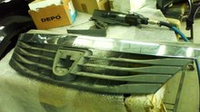 Dacia Logan front grille and bumper modified