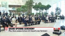 Pres. Moon congratulates completion of Terminal 2 of Incheon Airport