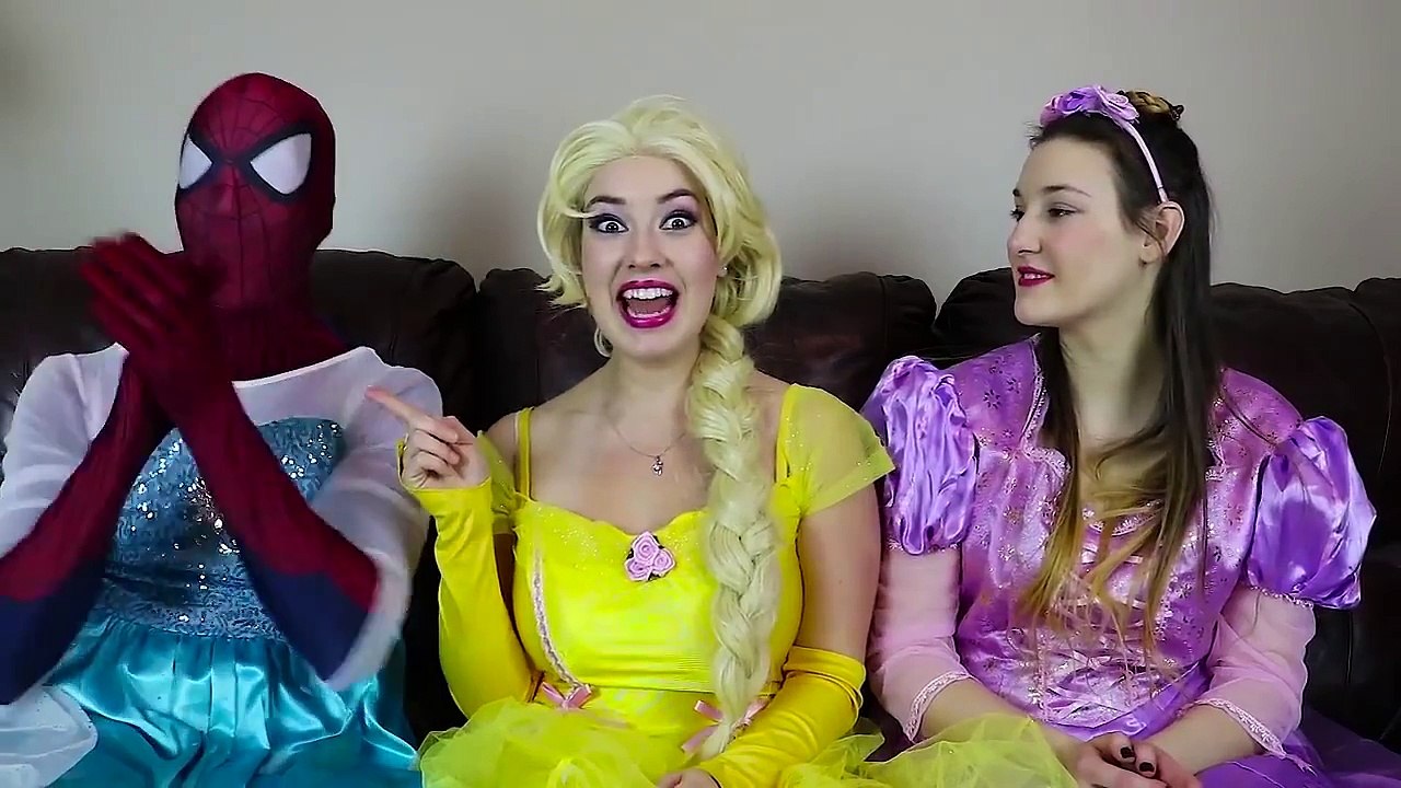 Frozen Elsa CLOTHES SWAP CHALLENGE w  Spiderman Belle Rapunzel Joker Fun Superhero in real life IRL | Superheroes | Spiderman | Superman | Frozen Elsa | Joker