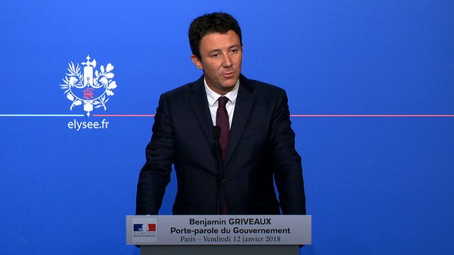 Compte-rendu du Conseil des ministres du vendredi 12 janvier 2018