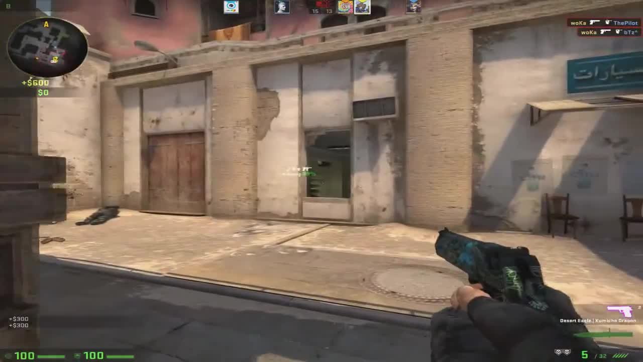 That were exactly the Deagle shots he needed! Well played!