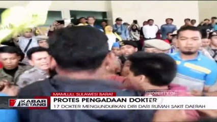 Unjuk Rasa Tuntut Pengadaan Dokter di Mamuju Berlangsung Ricuh