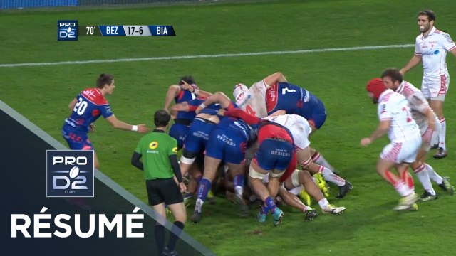 PRO D2 - Résumé Béziers-Biarritz: 24-20 - J19 - Saison 2017/2018