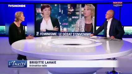 Brigitte Lahaie, en larmes, s’excuse pour sa phrase polémique sur le viol (Vidéo)