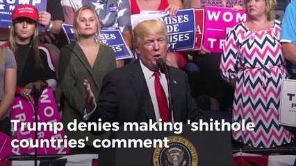 Trump Denies Making 'Shithole Countries' Comment in DACA Meeting