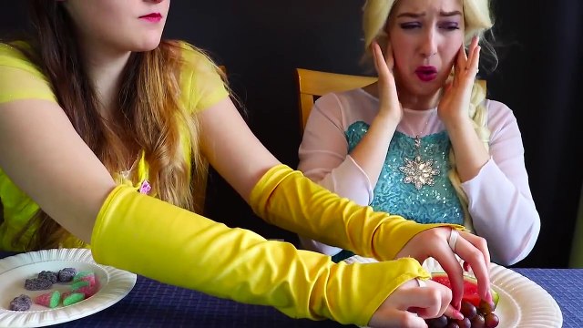 Frozen Elsa GUMMY FOOD vs REAL FOOD CHALLENGE!!! w Belle Spiderman Wubble Bubble Fun in real life | Superheroes | Spiderman | Superman | Frozen Elsa | Joker