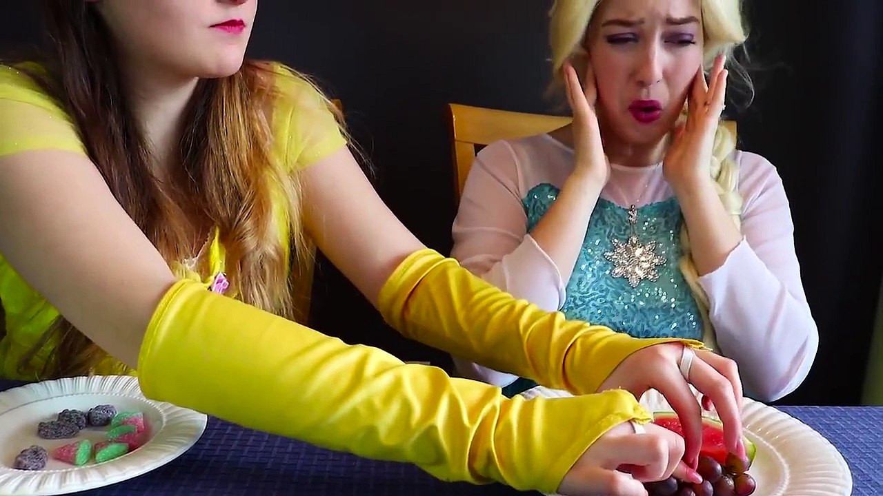 Frozen Elsa GUMMY FOOD vs REAL FOOD CHALLENGE!!! w  Belle Spiderman Wubble Bubble Fun in real life | Superheroes | Spiderman | Superman | Frozen Elsa | Joker