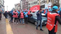 Bolu'da Türk Metal Sendikası Üyesi İşçilerden Protesto