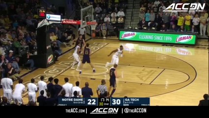 Notre Dame vs. Georgia Tech Basketball Highlights (2017-18)