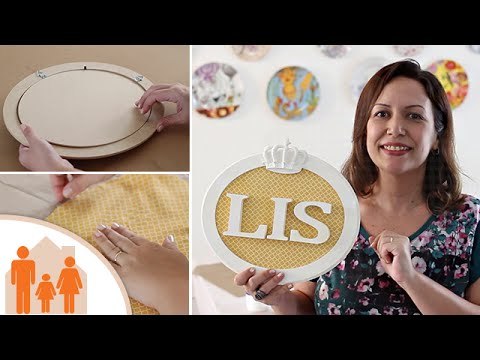 DIY Quadrinho com Nome p/ Quarto de Bebê