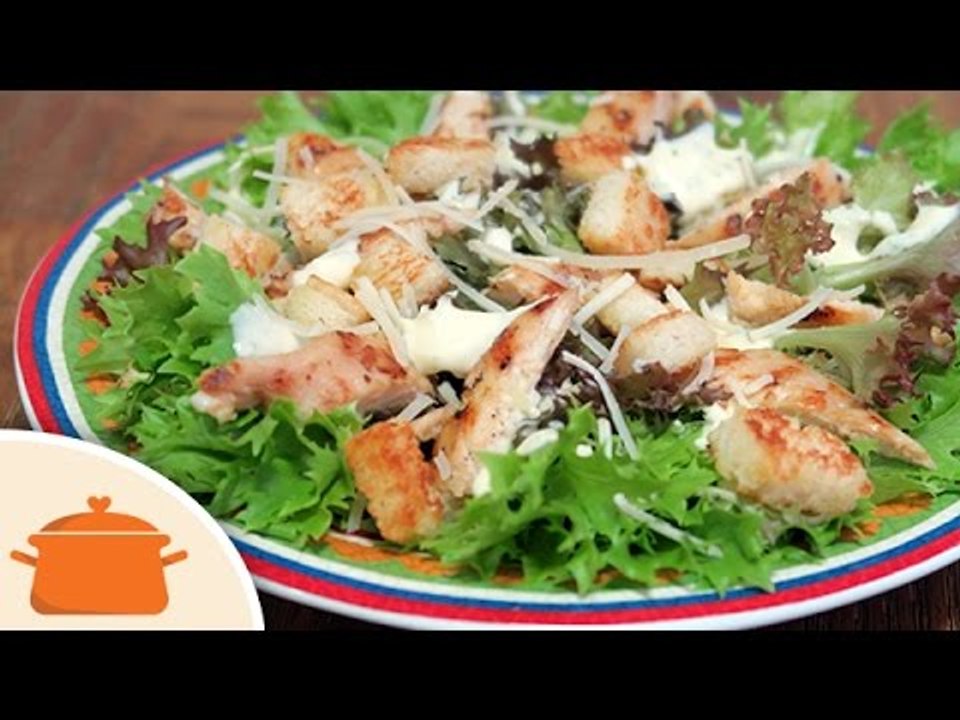 Como Fazer Caesar Salad ou Salada César - Receita Prática