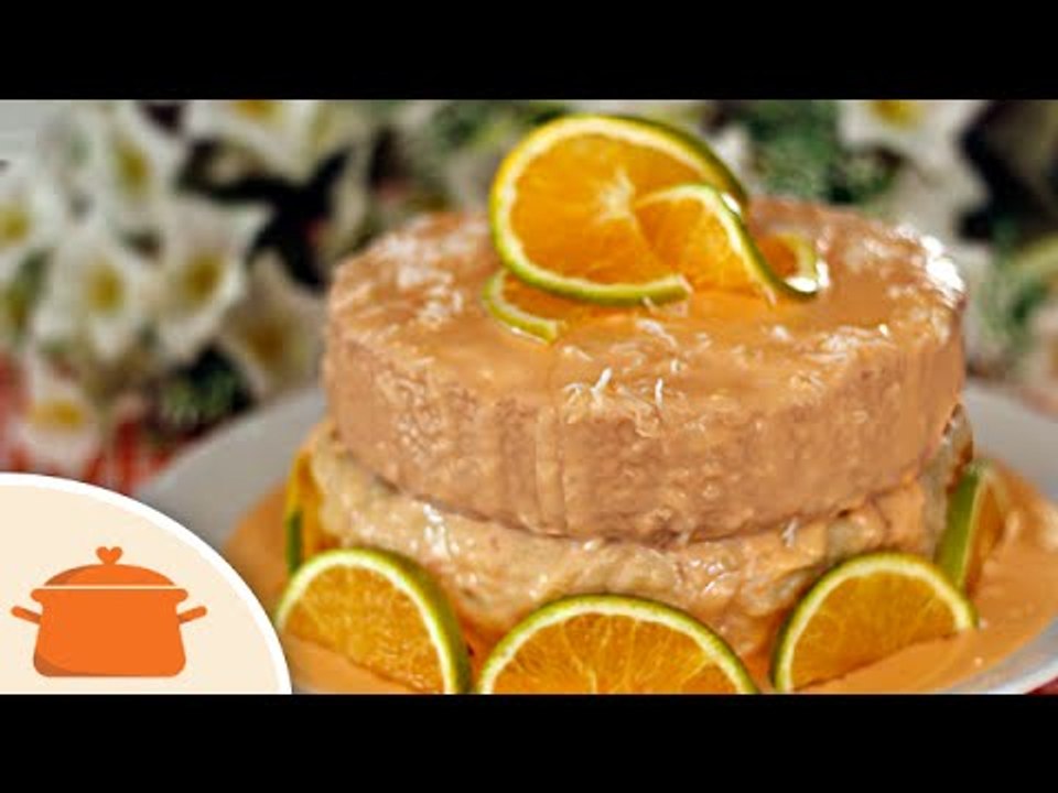 Bolo de Laranja com Coco