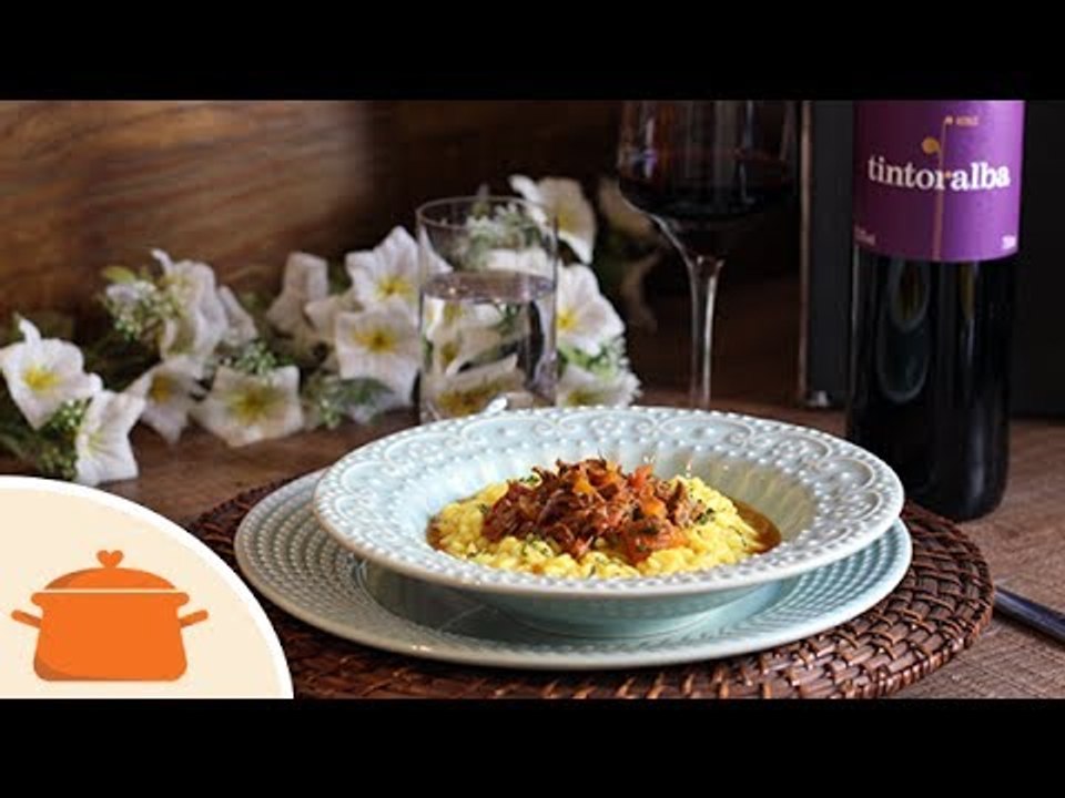 Como Fazer Risoto de Açafrão com Ragu de Costela