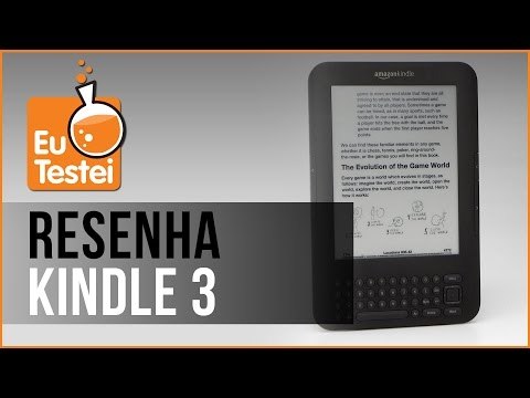 eReader Amazon Kindle 3 - Vídeo Resenha EuTestei Brasil