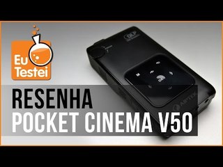 Pico projetor PocketCinema V50 Aiptek - Vídeo Resenha EuTestei Brasil