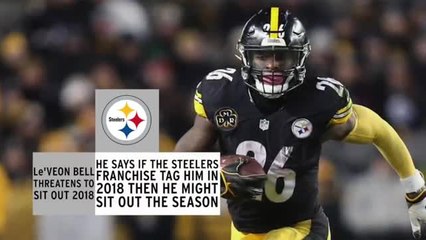Le&apos;Veon Bell Threatens To Sit Out 2018 If Franchise Tagged