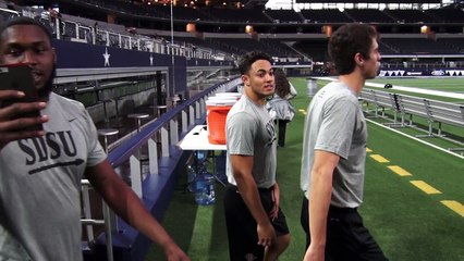 Aztecs Touchdown in Texas