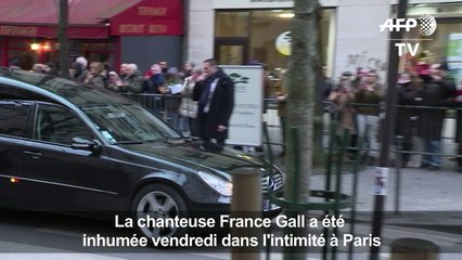 Inhumation de France Gall au cimetière Montmartre à Paris