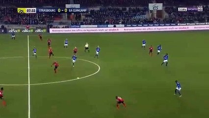 Yannis Salibur Goal HD - Strasbourg	0-1	Guingamp 12.01.2018
