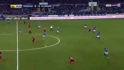 Yannis Salibur Goal HD - Strasbourg 0-1 Guingamp 12.01.2018